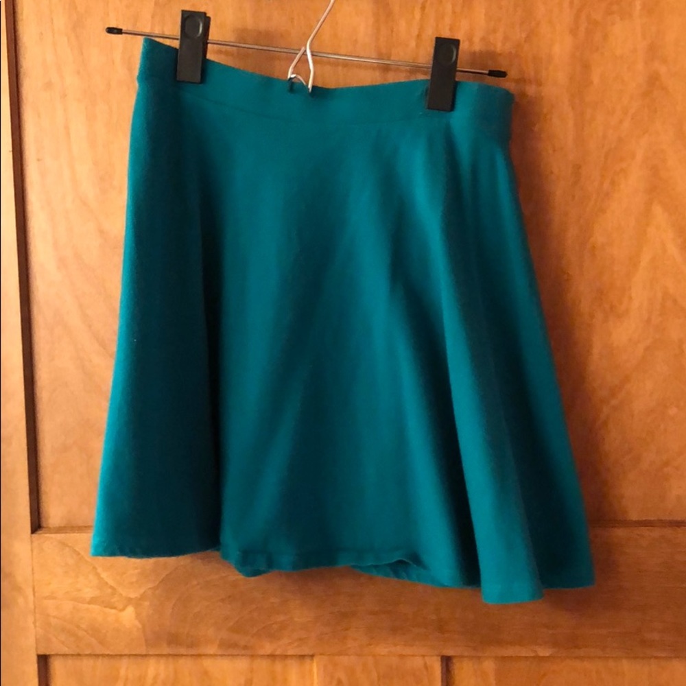 Teal skater skirt